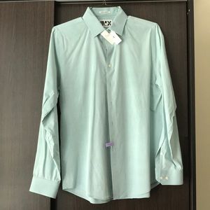 Express aqua dress shirt